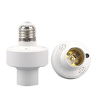 Sesli Kontrol E27 LED ampul tutucu vida evrensel anahtar kontrol ampul tabanı