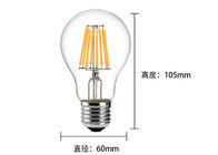 A60 LED Filament Ampul 2700K 8 Watt, Filament Stili LED Ampul Işın Açısı 360 Derece