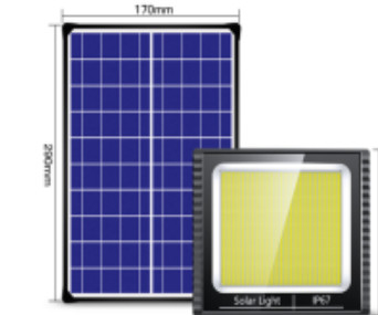 Abs Cri&gt; 80 Uzaktan Kumandalı Yüksek Parlaklık 200w Solar Taşkın Işık