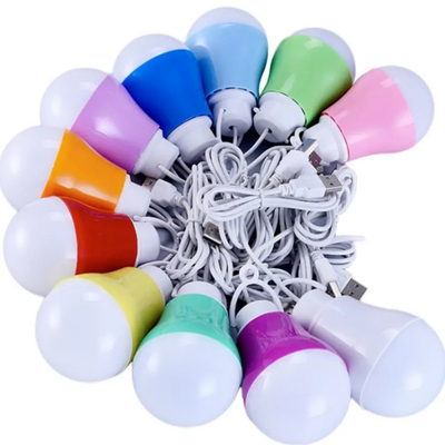 5w 5v İçişleri LED Ampuller Tatil Ailesi İçin Kablolu Ve USB Kablolu