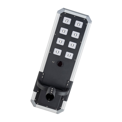 Ölçü dökme alüminyum Konutlar Tüm bir güneş ışığı 80w 100w 120w yüksek yol veya otopark için