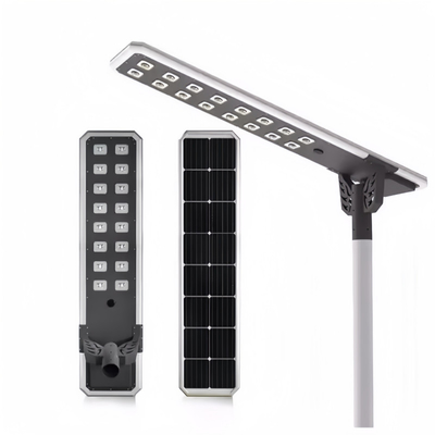 Ölçü dökme alüminyum Konutlar Tüm bir güneş ışığı 80w 100w 120w yüksek yol veya otopark için