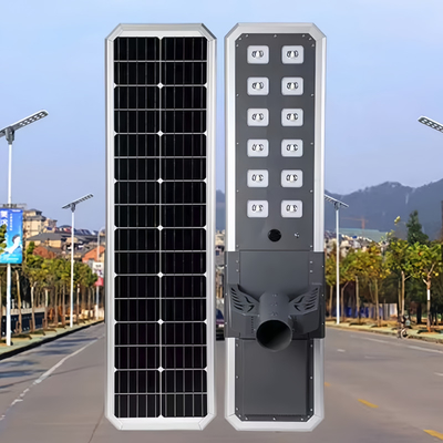 Ölçü dökme alüminyum Konutlar Tüm bir güneş ışığı 80w 100w 120w yüksek yol veya otopark için