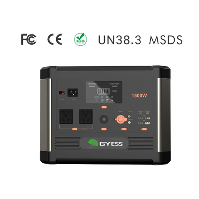 Güneş Panelli 1.5kw Taşınabilir Pil Güç İstasyonu