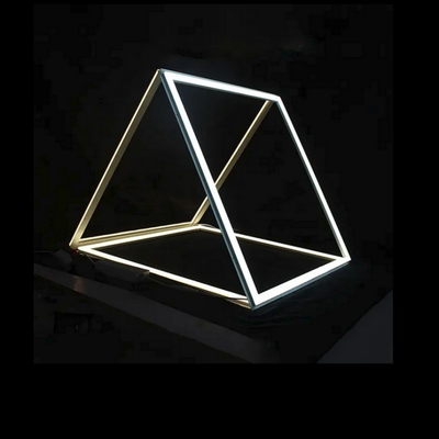 DIY Tasarım 595x595 İç Çizgi Aydınlatma Ofis Alışveriş Merkezi için LED Eğri Panel Çerçeve Aydınlatma