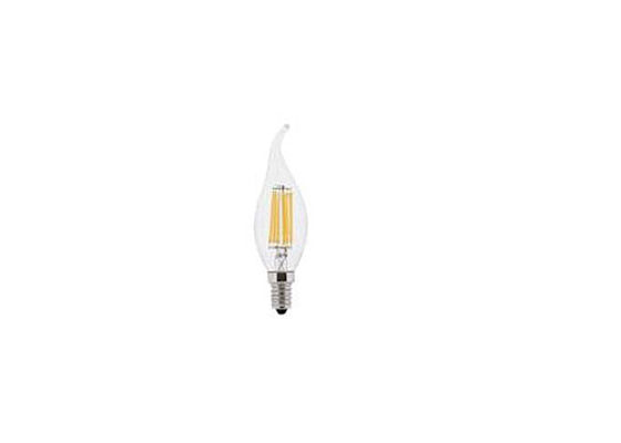 Filament C35 LED Ampul 2 Watt Kuyruklu, Vintage Filament Ampuller Cam 4 Adet