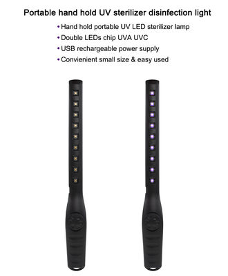 Taşınabilir Alumium Led Antiseptik Lamba SMD 2835 USB Güç Kaynağı IP44 8000H Ömrü