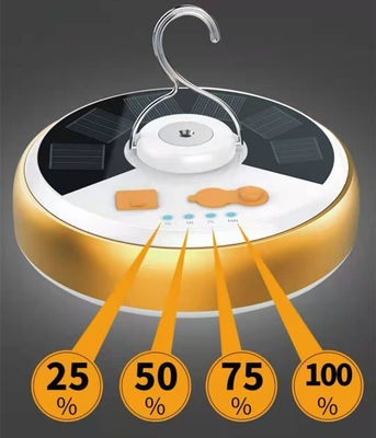Kapalı Kullanım Beyaz Işık için 160W Şarj Edilebilir UFO Ampul Güneş Lambası