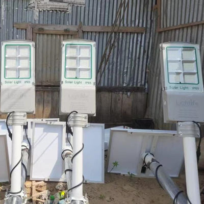 IP65 AL Ekstra Güneş Paneli Aio Solar Sokak Işık 3-4 Çalışma Günü İçin Çalışma