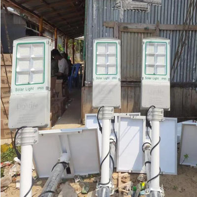 IP65 AL Ekstra Güneş Paneli Aio Solar Sokak Işık 3-4 Çalışma Günü İçin Çalışma