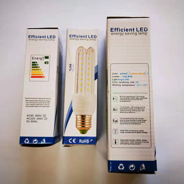 Otel ve Ofis Binası AC85-265V için Enerji Tasarruflu 12W Mısır 3U LED Ampul